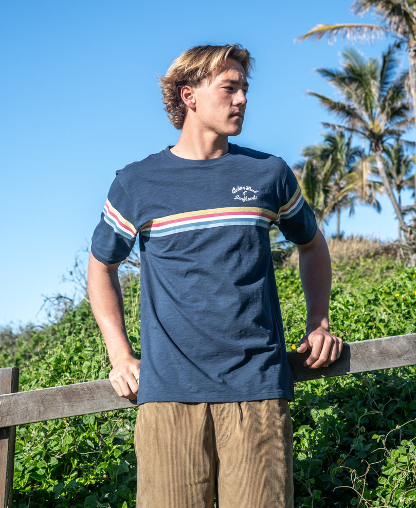 Golden Breed GoJo Ringer Tee | Navy - T-Shirts