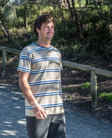 Golden Breed Bay Stripe Tee | Coffee - T-Shirts