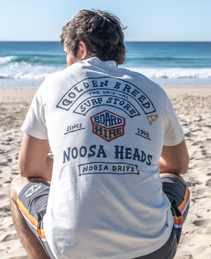 Golden Breed Noosa Herring Tee | Off White - T-Shirts