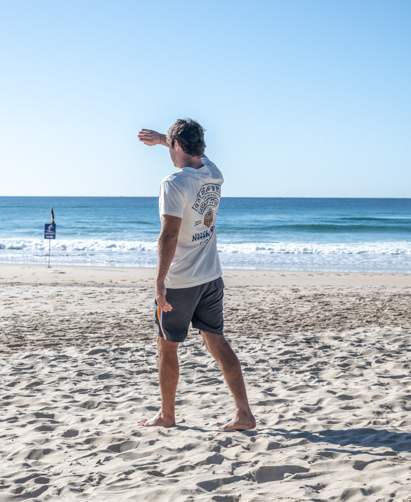 Golden Breed Noosa Herring Tee | Off White - T-Shirts