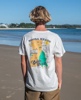 Golden Breed Noosa Map Tee | Off White - T-Shirts