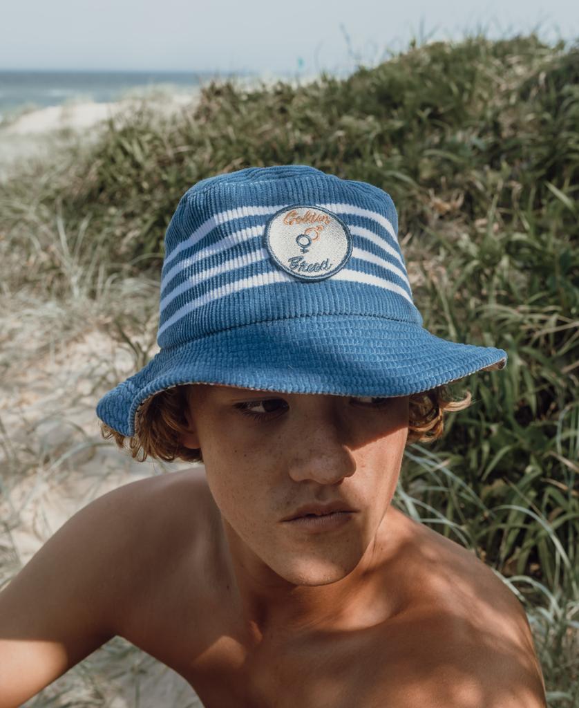 Beach Boy Cord Bucket Hat | Dusty Blue