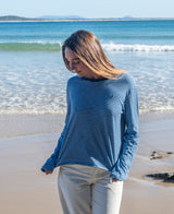 Golden Breed Mary LS | Finch/Navy - T-Shirts