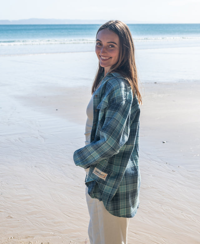 Golden Breed Buddy LS Shirt | Blue Check - Uncategorized