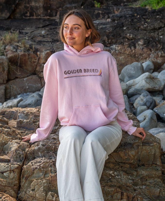 Golden Breed Holly Hoodie | Pale Pink/Espresso - Hoodies
