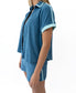 Retro Eka Shirt | Surf Blue