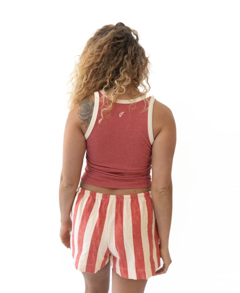 Molly Short | Wash Red/Beige-Golden Breed