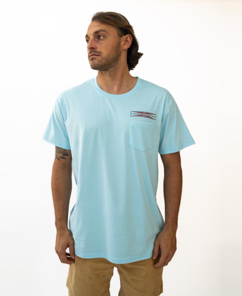 G&S Corp Pocket Tee | Turquoise – Golden Breed