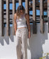 Gigi Retro Linen Pant | Natural