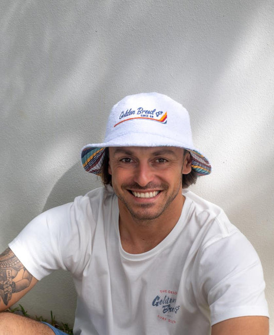 Norris Terry Bucket Hat | White-Golden Breed