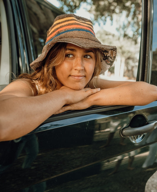 Long Island Terry Bucket Hat | Wash Brown