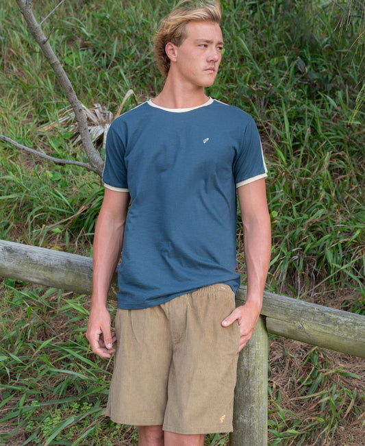 70's Ringer Tee | Navy