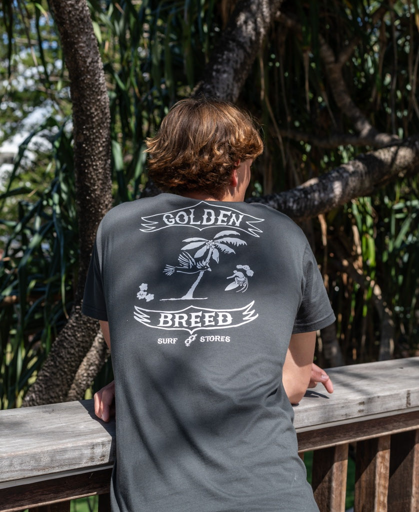 Surf Gang Tee | Wash Black