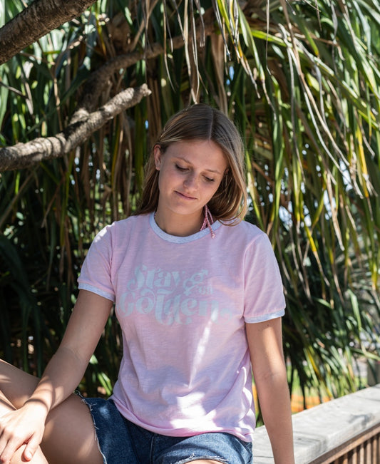Stay Golden Ringer | Baby pink