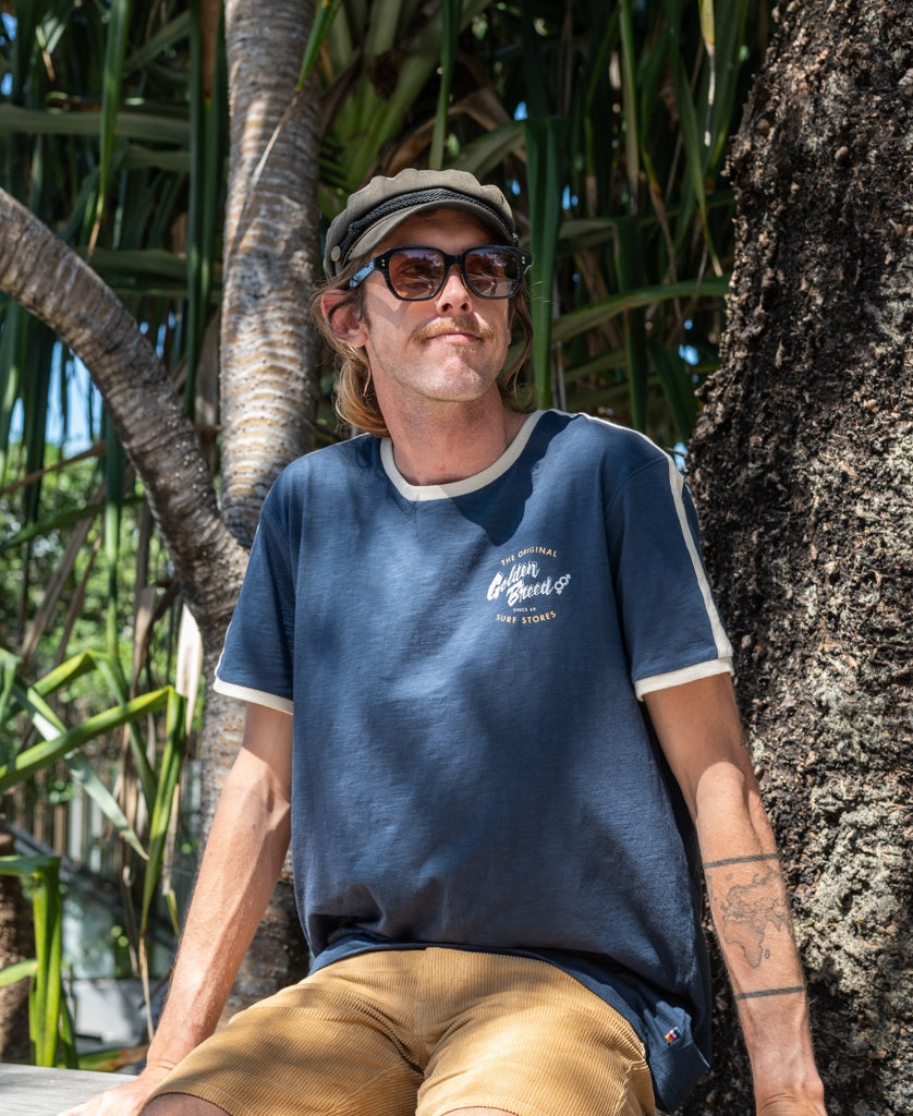 Break Ringer Tee | Navy