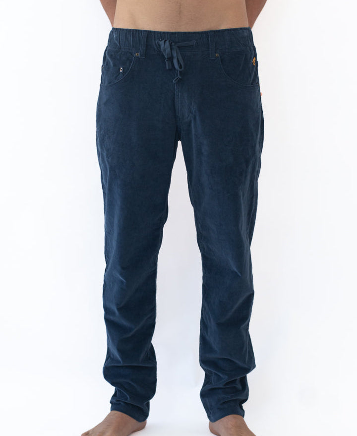 Golden Breed Catch Stretch Cord Pant | V.Navy - Trousers