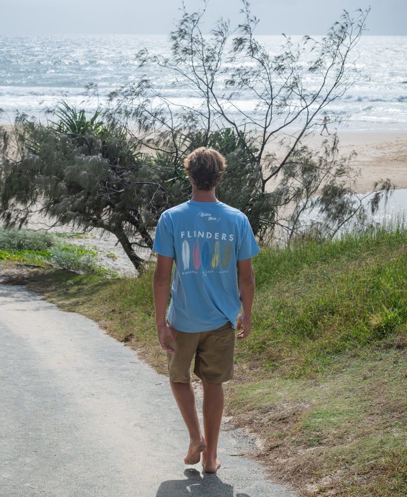 Golden Breed Flinders Boards Tee | Azure Blue - T-Shirts
