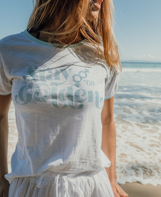 Stay Golden Ringer | White / Sky-Golden Breed