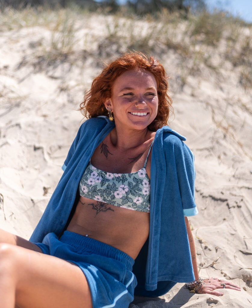 Retro Eka Shirt | Surf Blue