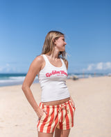 Golden Breed Molly Short | Wash Red/Beige - Shorts