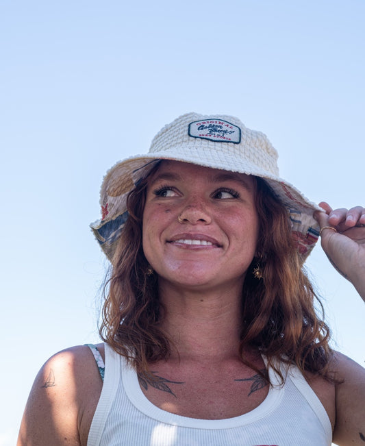 El Noggino Cord Bucket Hat | Off White