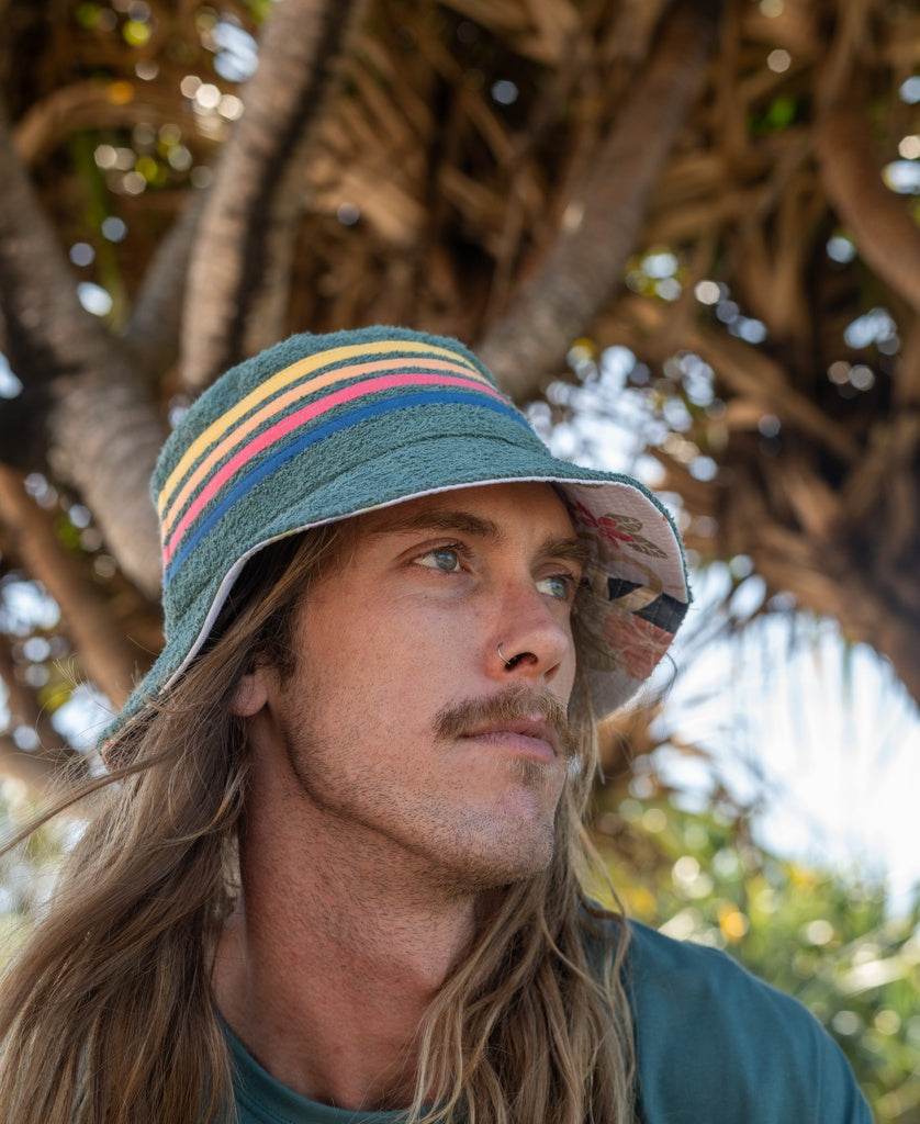 Long Island Terry Bucket Hat | Fern