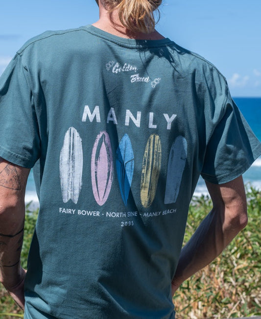 Manly Boards Tee | Fern
