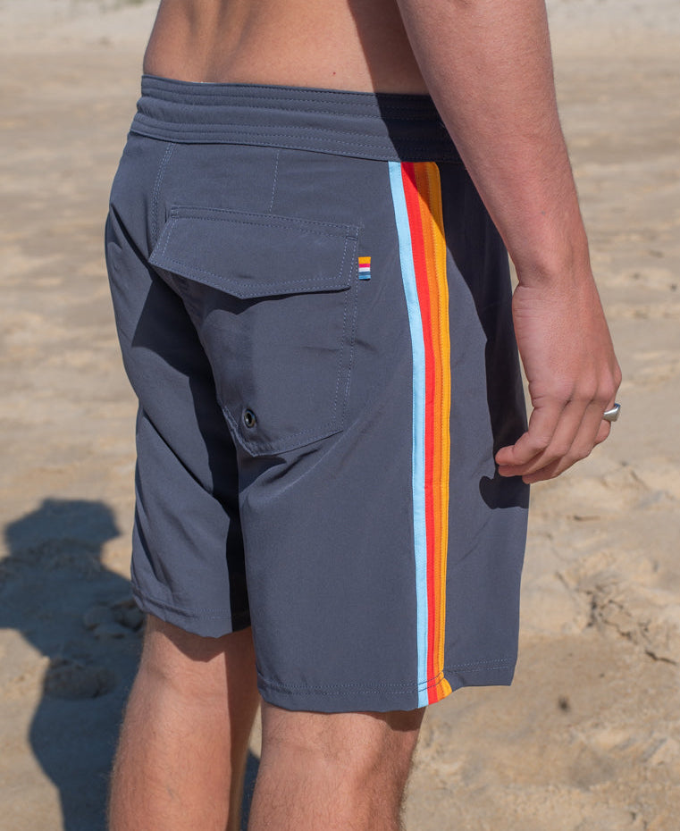 Golden Breed Long Island Boardie | Wash Black - Boardshorts