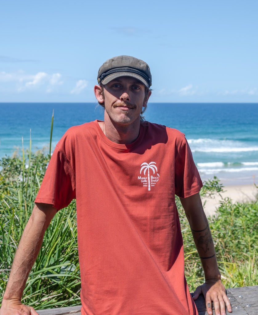 Manly Palm Loco Tee | True Red