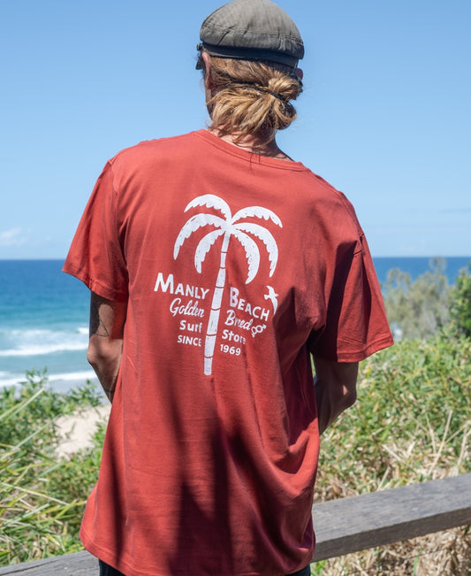 Manly Palm Loco Tee | True Red