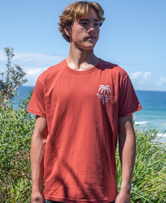 Byron Palm Loco Tee | True Red