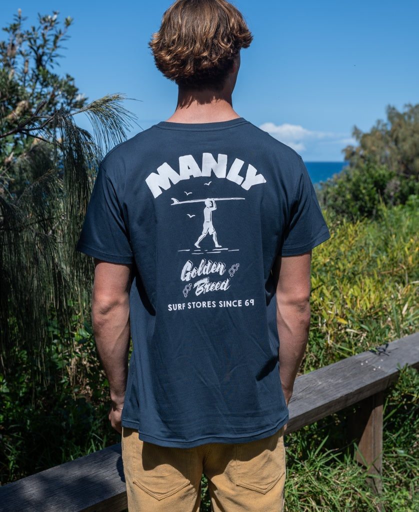 Manly Shanty Tee | Navy