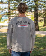 Gordon & Smith G&S Surfboards Rag Top | Grey Marle - Sweatshirts