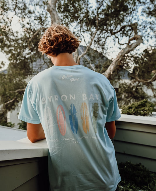 Byron Boards Tee | Turquoise
