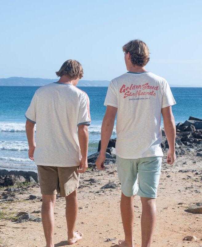 Golden Breed Surf Loco Tee | Off White - T-Shirts