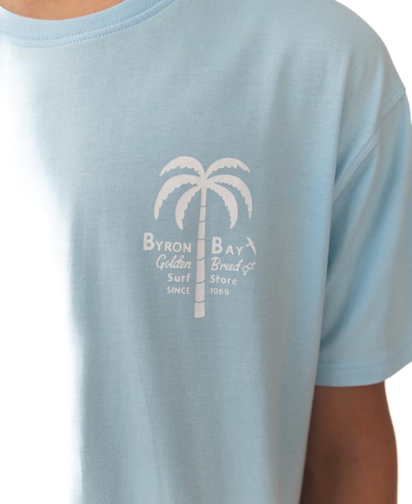 Byron Palm Loco Tee | Turquoise