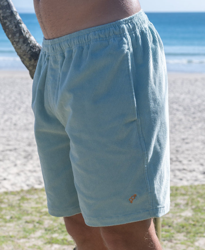 Golden Breed Fletch Cord Elastic Walkshort | Sage - Shorts