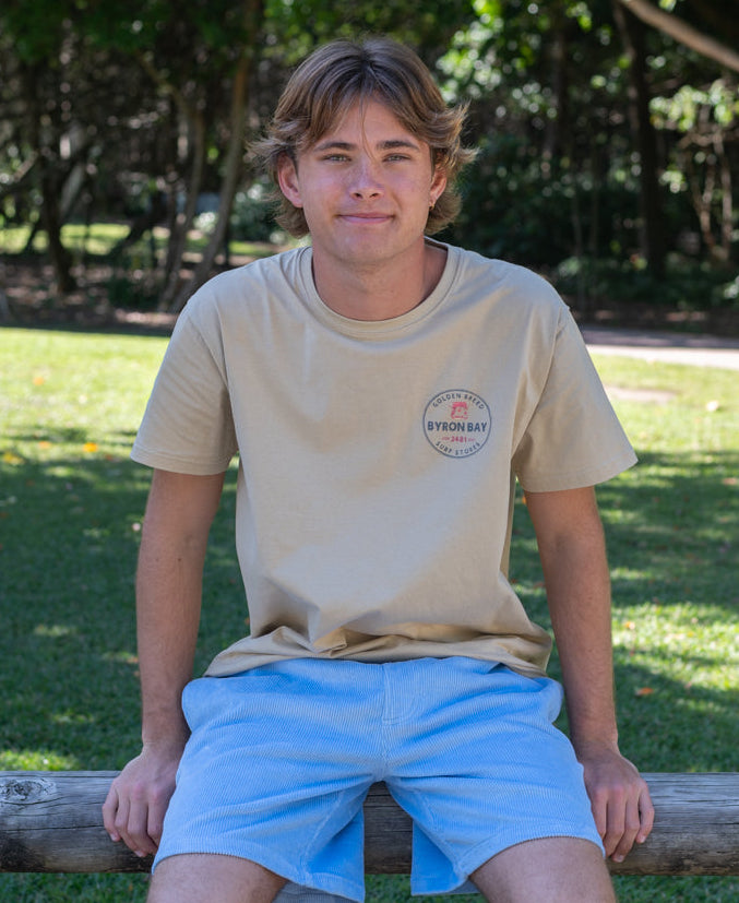 Golden Breed Byron Kombi Tee | Pebble - T-Shirts