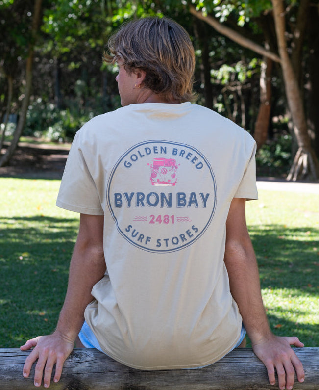Golden Breed Byron Kombi Tee | Pebble - T-Shirts