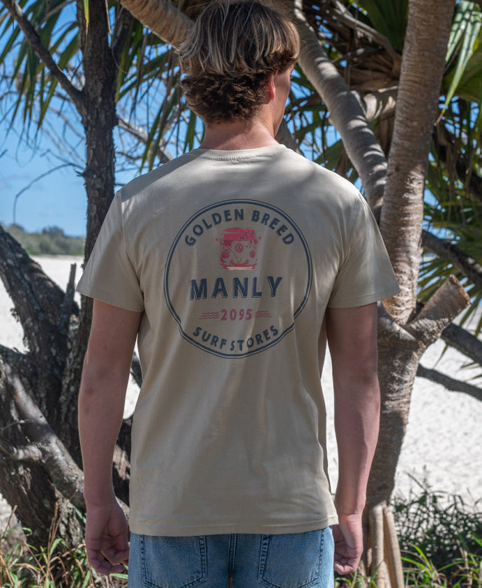 Golden Breed Manly Kombi Tee | Pebble - T-Shirts