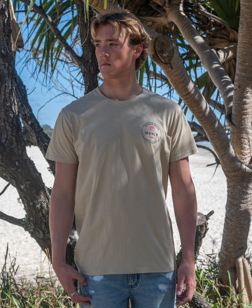 Golden Breed Manly Kombi Tee | Pebble - T-Shirts
