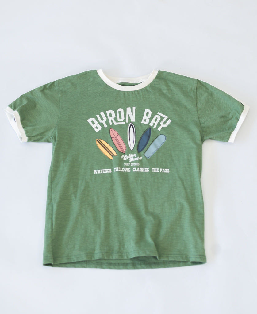 Golden Breed Byron Smurf Kids Tee | Leaf Green - T-Shirts