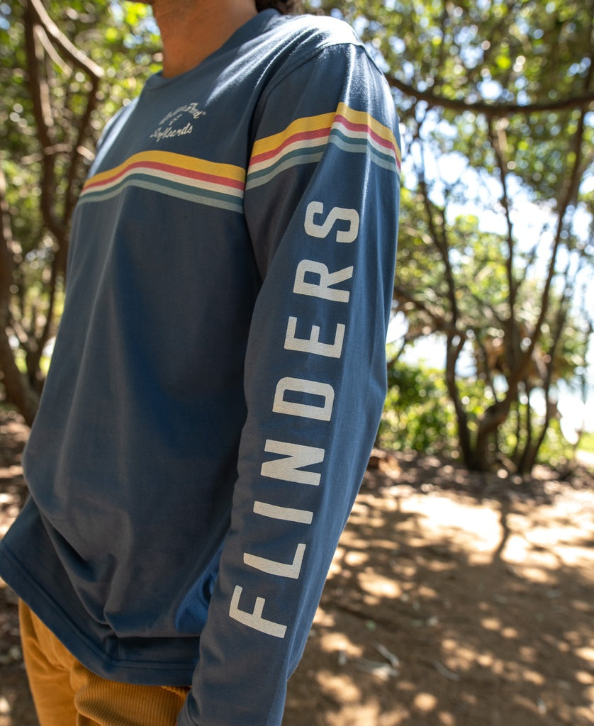 Flinders Cali LS Tee | Blue-Golden Breed