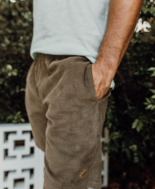 Floyd Elastic Waist Walkshort | Wash brown