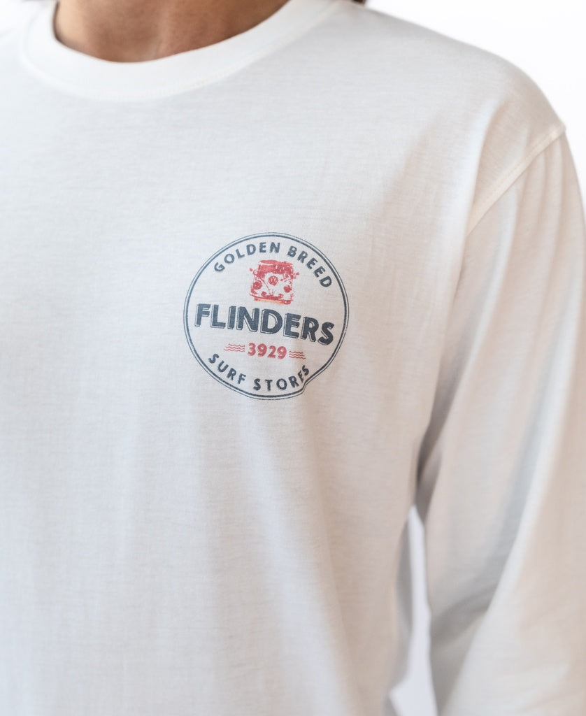 Flinders LS Kombi Tee | Off White - Golden Breed