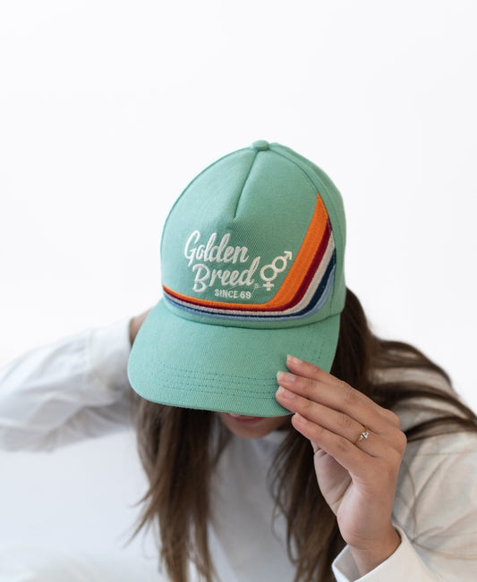 Retro Twill Cap | Surf Green - Golden Breed