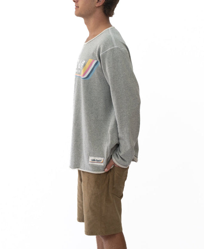 Golden Breed Retro Rag Top | Grey Marle - Sweatshirts