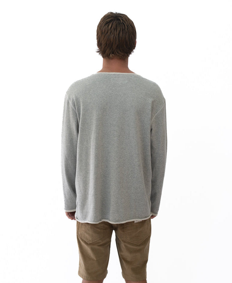 Golden Breed Retro Rag Top | Grey Marle - Sweatshirts