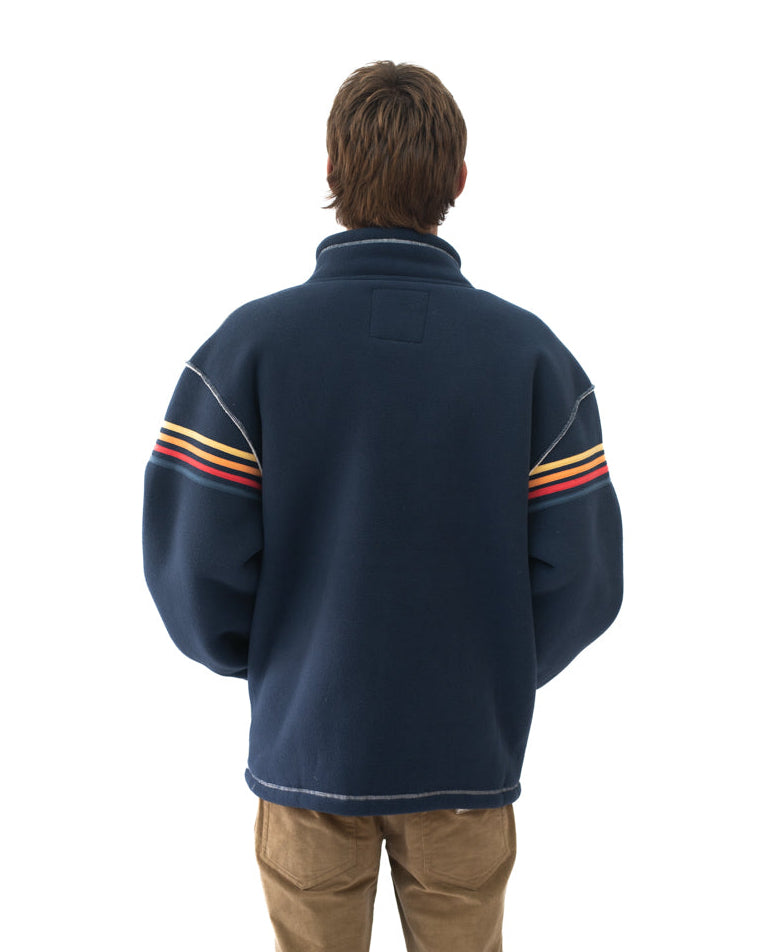 Golden Breed Reef Bonded Sherpa Jacket | Navy - Coats & Jackets