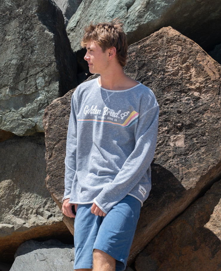 Retro Rag Top | Navy Marle